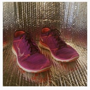 nike free flyknit 5.0 knit vamp red